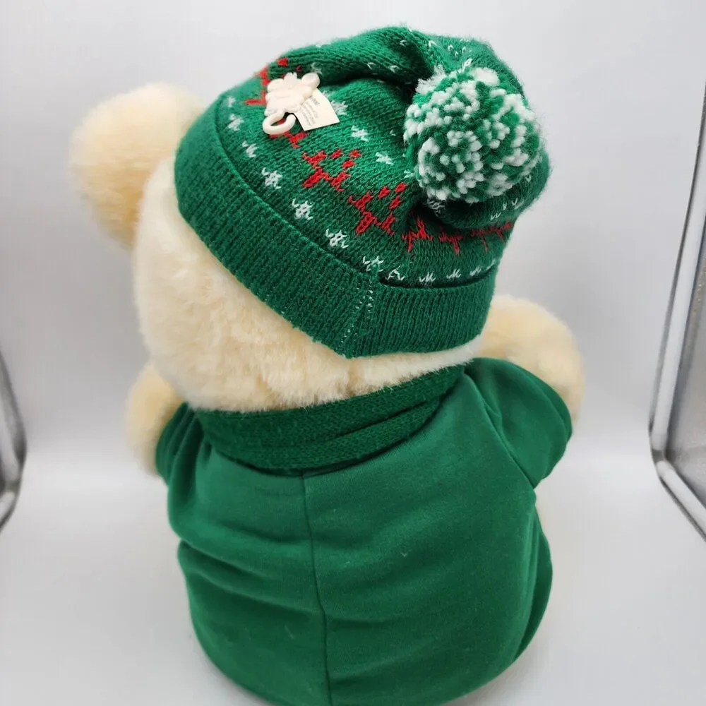 Vintage 1988 Kmart Dan Dee Our Christmas Teddy Boy Bear Plush 21